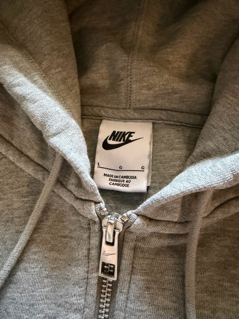 Men’s Nike Full Zip Up Hoodie Sz. L - Picture 3 of 4